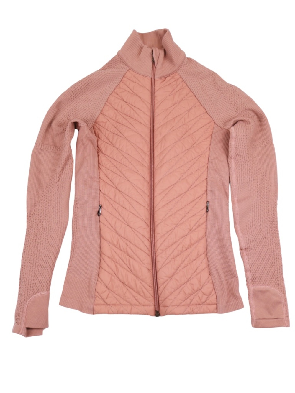 Athleta Flurry Force Pink Quilted Athletic Jacket XS